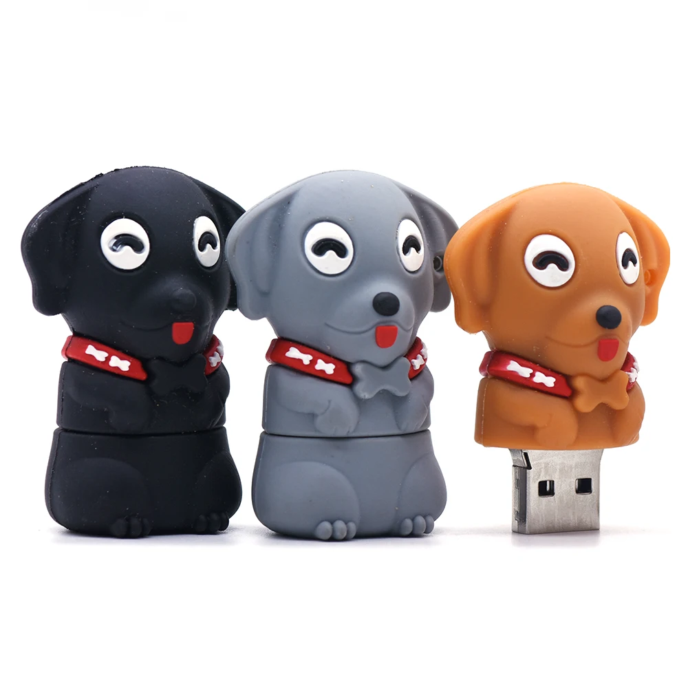 Фото Флешка с изображением животных, USB-накопитель, 4 ГБ, 8 ГБ, 16 ГБ, 32 ГБ, 64 ГБ, 128 ГБ, 256 ГБ, 512 ГБ, для домашних животных, собак, мультяшная кость, память, USB-накопитель №5