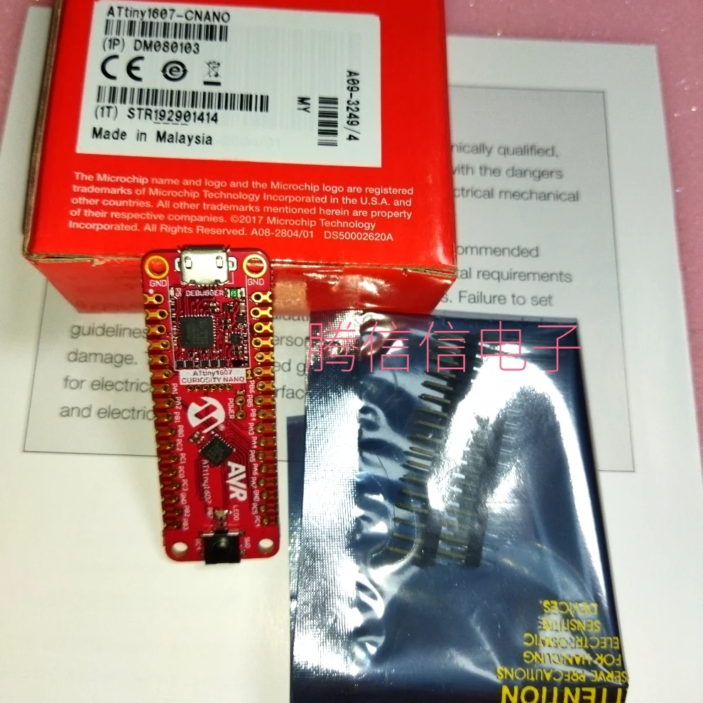 Пятно ДМ 080103   Плата разработки AVR ATtiny1607 имени Nano