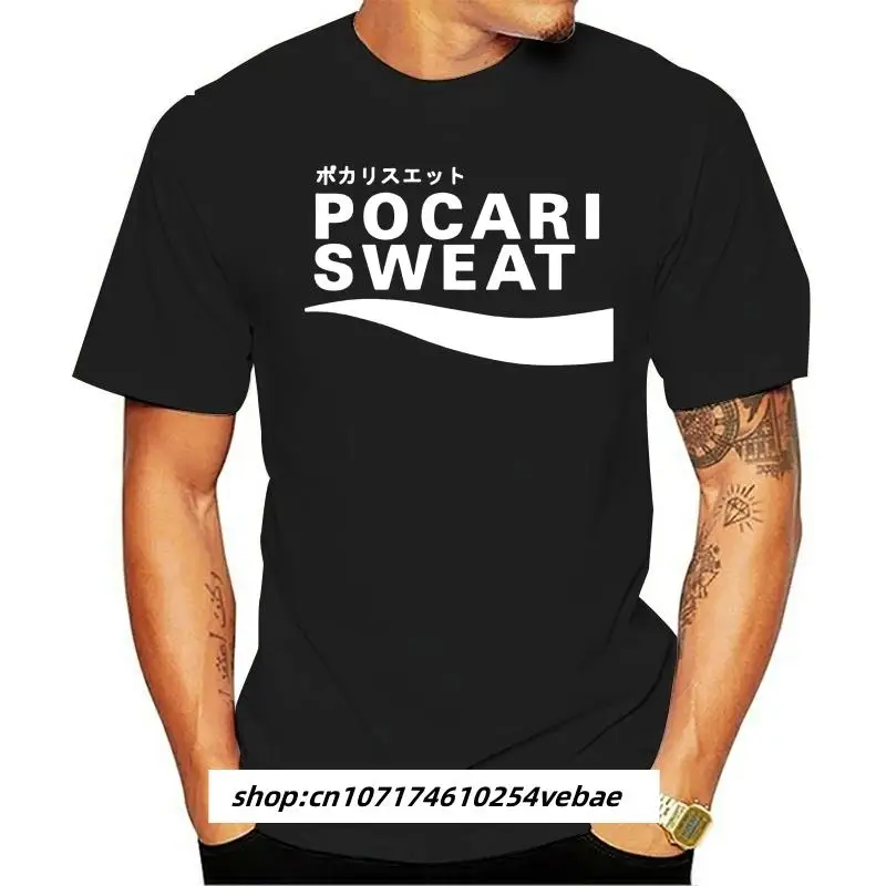 Фото Kaus Pria Keren Mode Kaus Lucu Wanita Kaus Gambar Cetak kuпод заказ Logo Jepang Pocari Keringat №1
