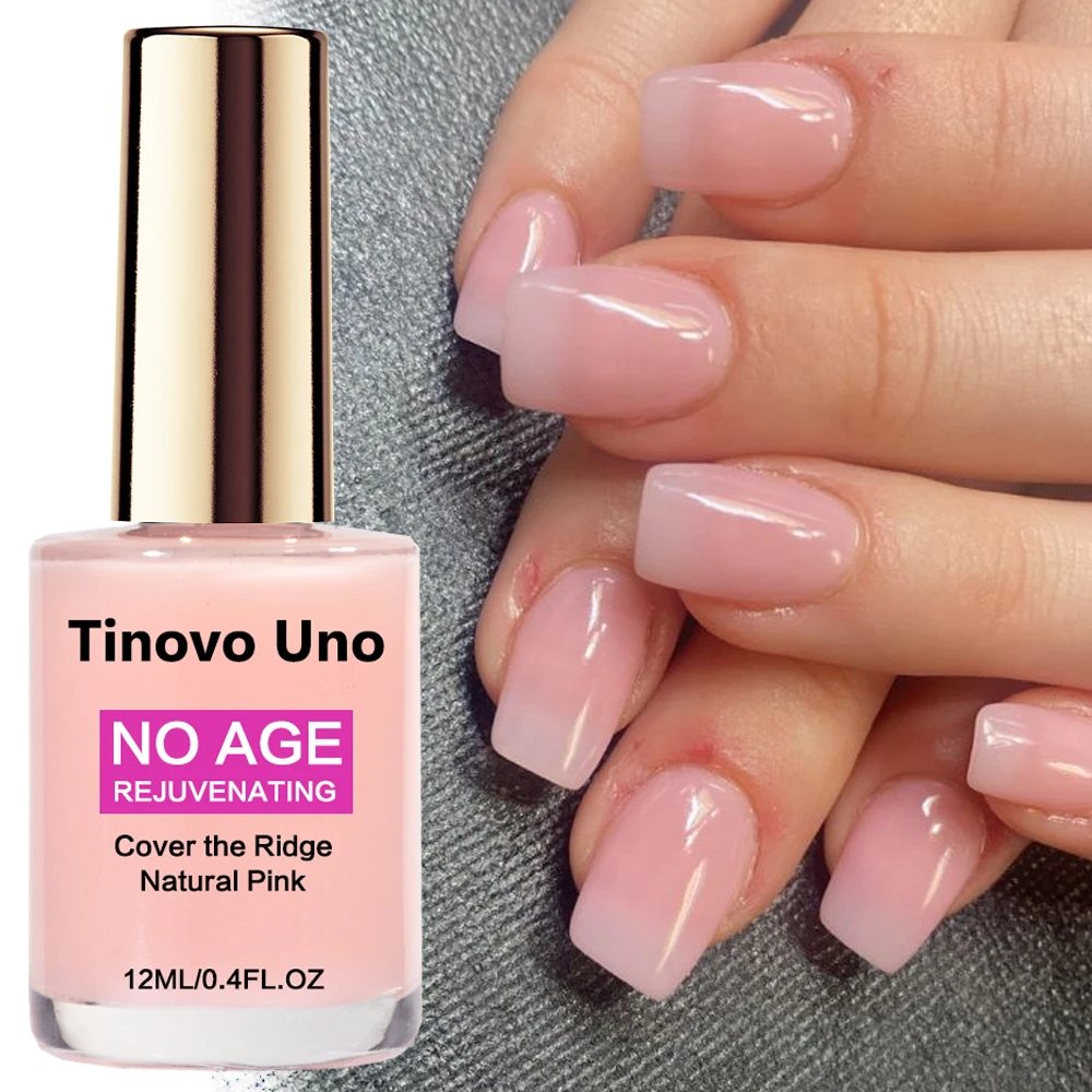 Tinovo Uno натуральный розовый усилитель для ногтей, сухой воздушный лак для ногтей, кератин, наполненный витамином Е, маникюр, лечение ногтей
