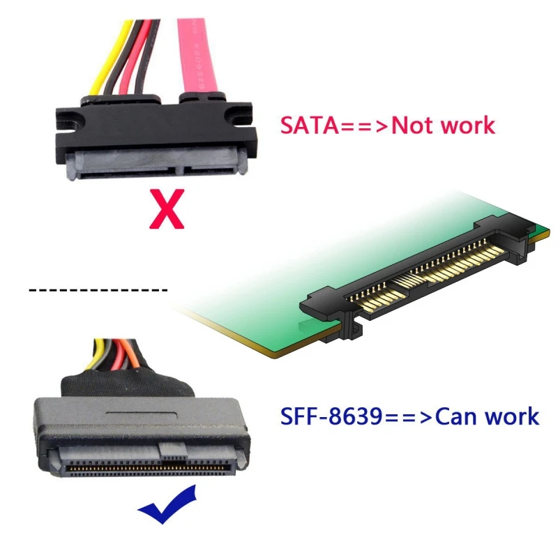 Фото Адаптер хоста MDR PCI-E 4,0 3,0 X1 Lane к U.2 U.3 для материнской платы PM1735 NVMe PCIe SSD №3