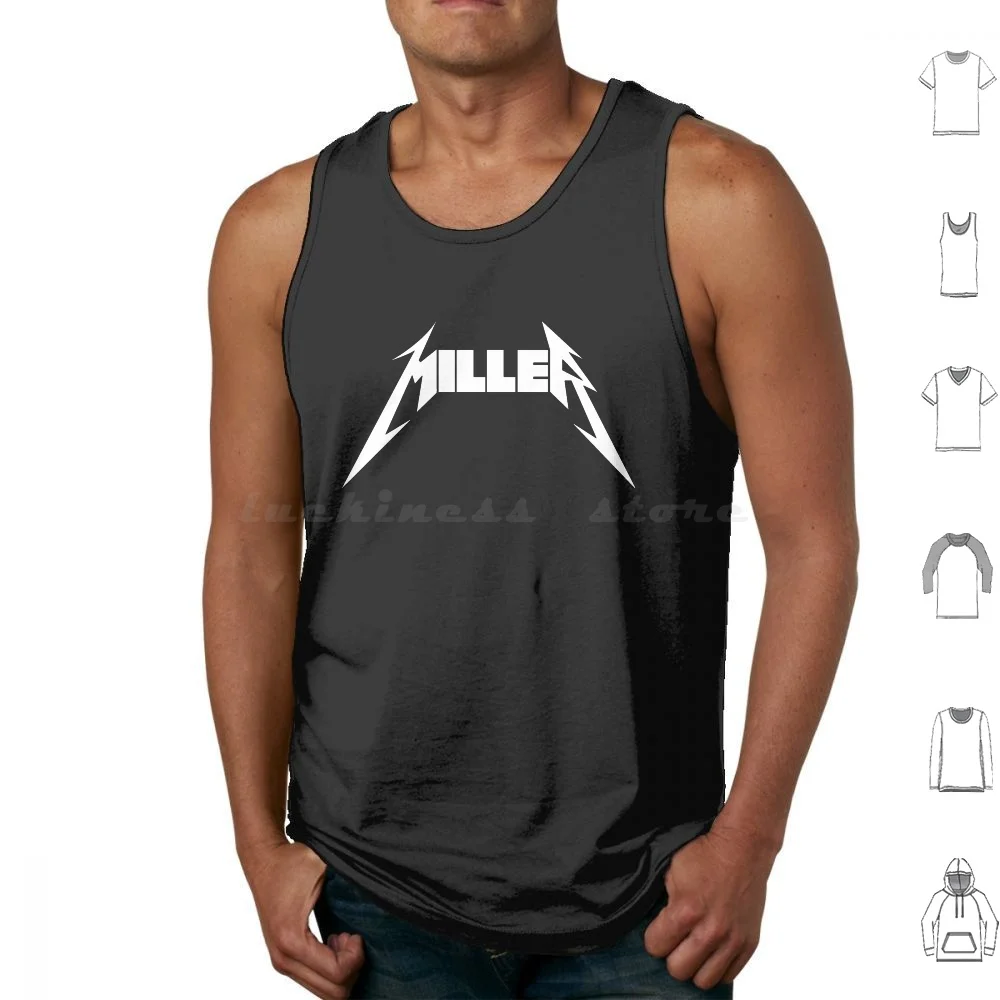 Футболка Milltallica, майки, жилет без рукавов Riff Metal Band Music Miller Millertallica The Miller Report Songs And Roll N