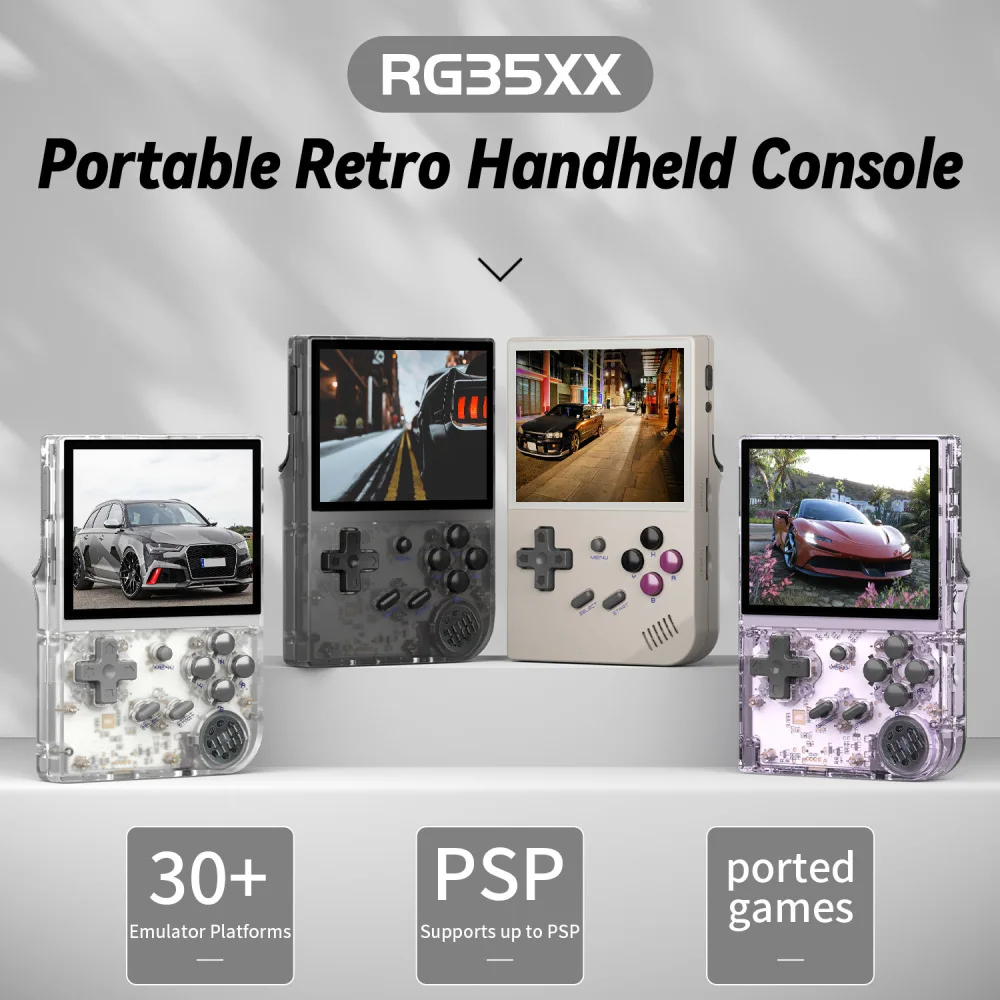 Портативная игровая консоль RG35XX в стиле ретро, портативная игровая консоль с батареей 2600 мАч, игровой контроллер с экраном 3,5 дюйма