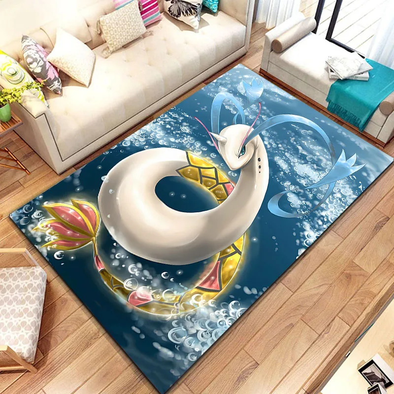 Фото Аниме Pokemon Water Type Series Плакат Коврик Ковры Главная для гостиной Детская спальня Диван Коврик Декор Детский напольный коврик №4