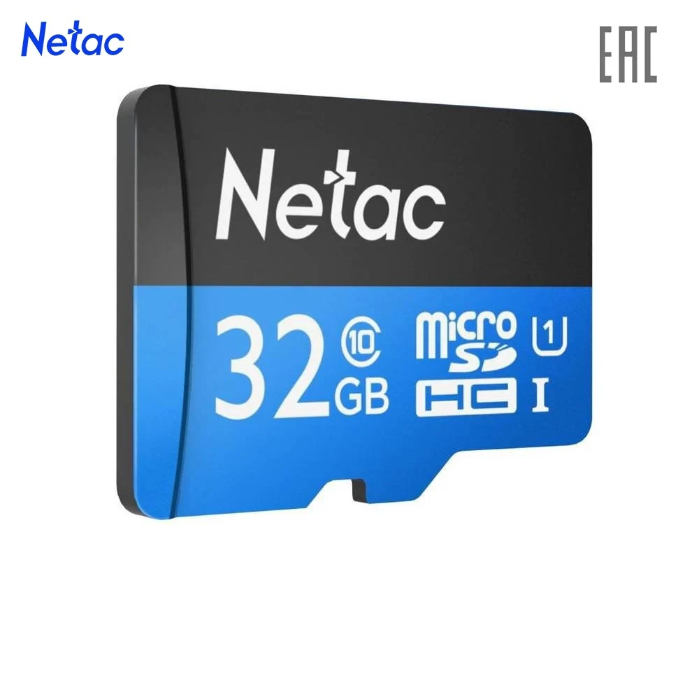 Карта памяти Netac MicroSD card P500 Standard 32GB, retail version card only