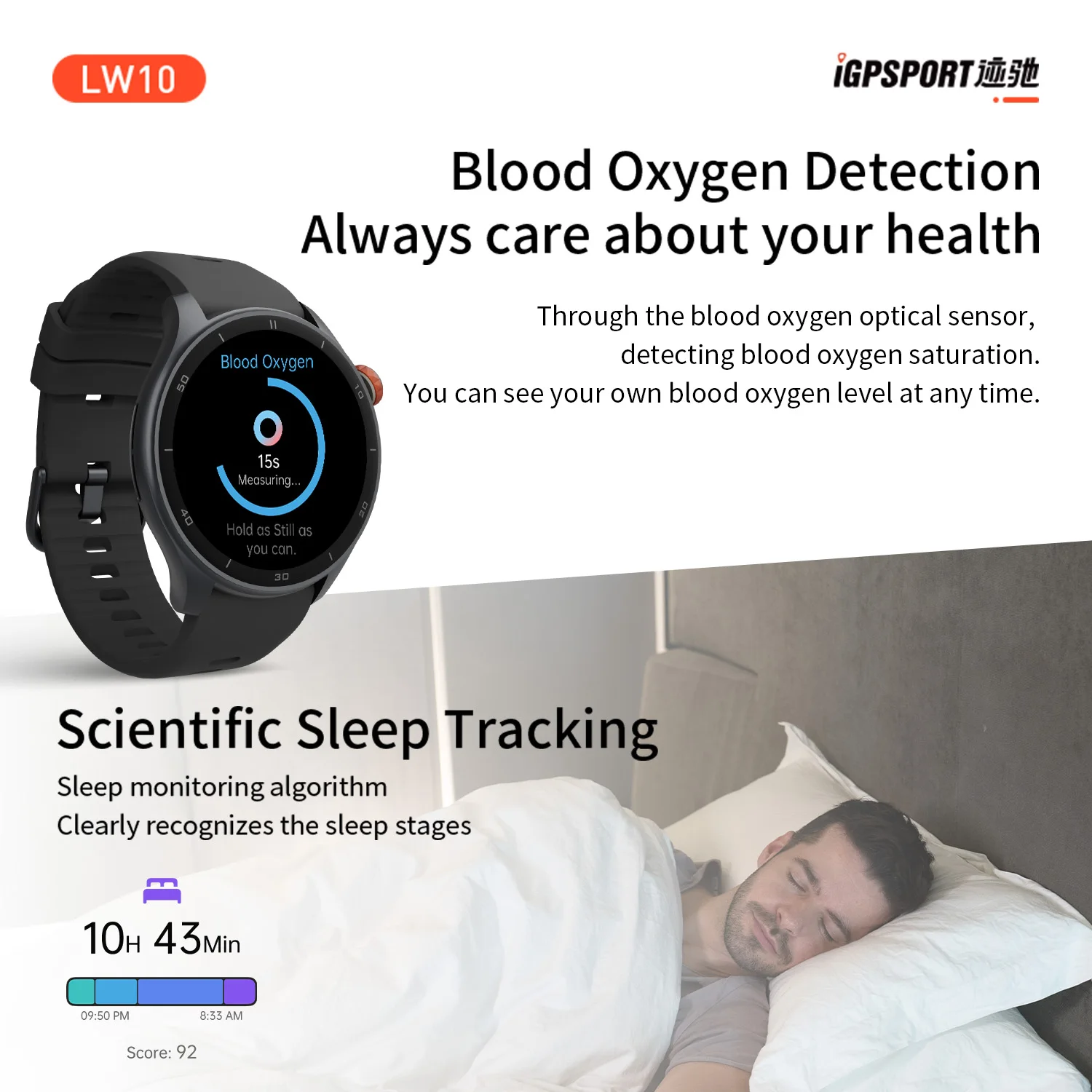 Смарт-часы iGPSPORT LW10, 1,43 дюйма, AMOLED, Bluetooth, GPS (art.: 3920c491d3117) - 3920c491d3117