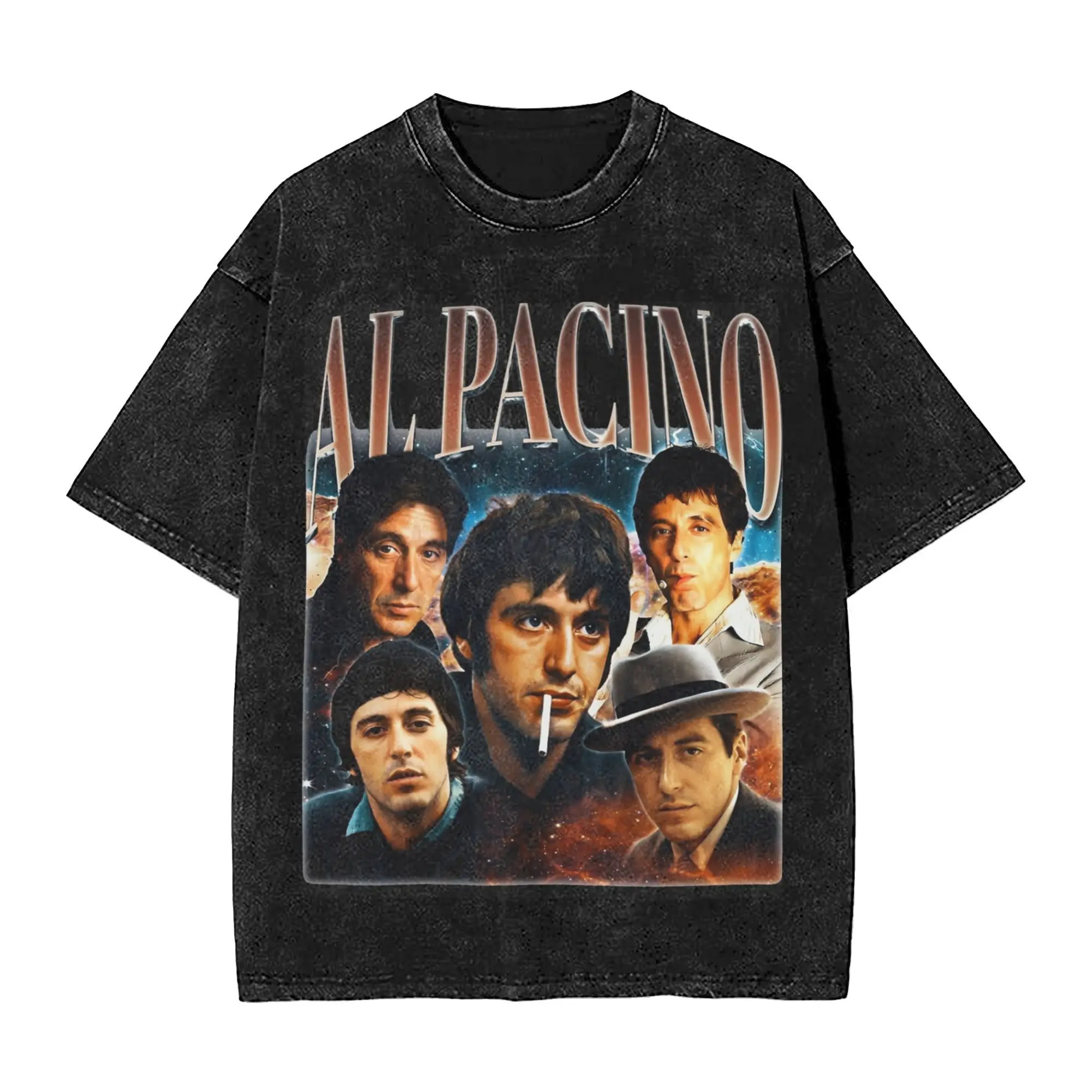 AL PACINO Футболка в стиле 90-х годов в стиле хип-хоп, хлопковые футболки в стиле Харадзюку, винтажные мужские и женские топы, уличная одежда, футболки с графикой