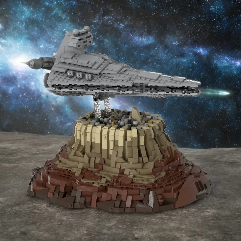 2442 шт. Moc Star Battle Galactics Empires over Jedha City Building Blocks Развивающая игрушка для детей, подарок на день рождения для творчества