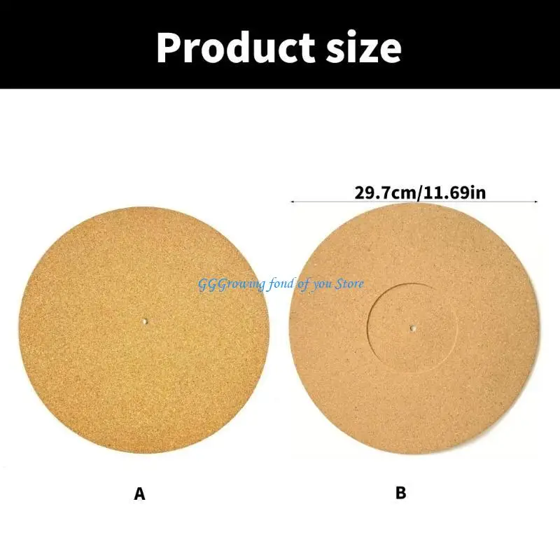 H9EB Records Player Mats Cork Vinyls Pad Home Recorders Mats Turntables Slipmat Turntables для записей (art.: 3920d0ffd3762) - 3920d0ffd3762