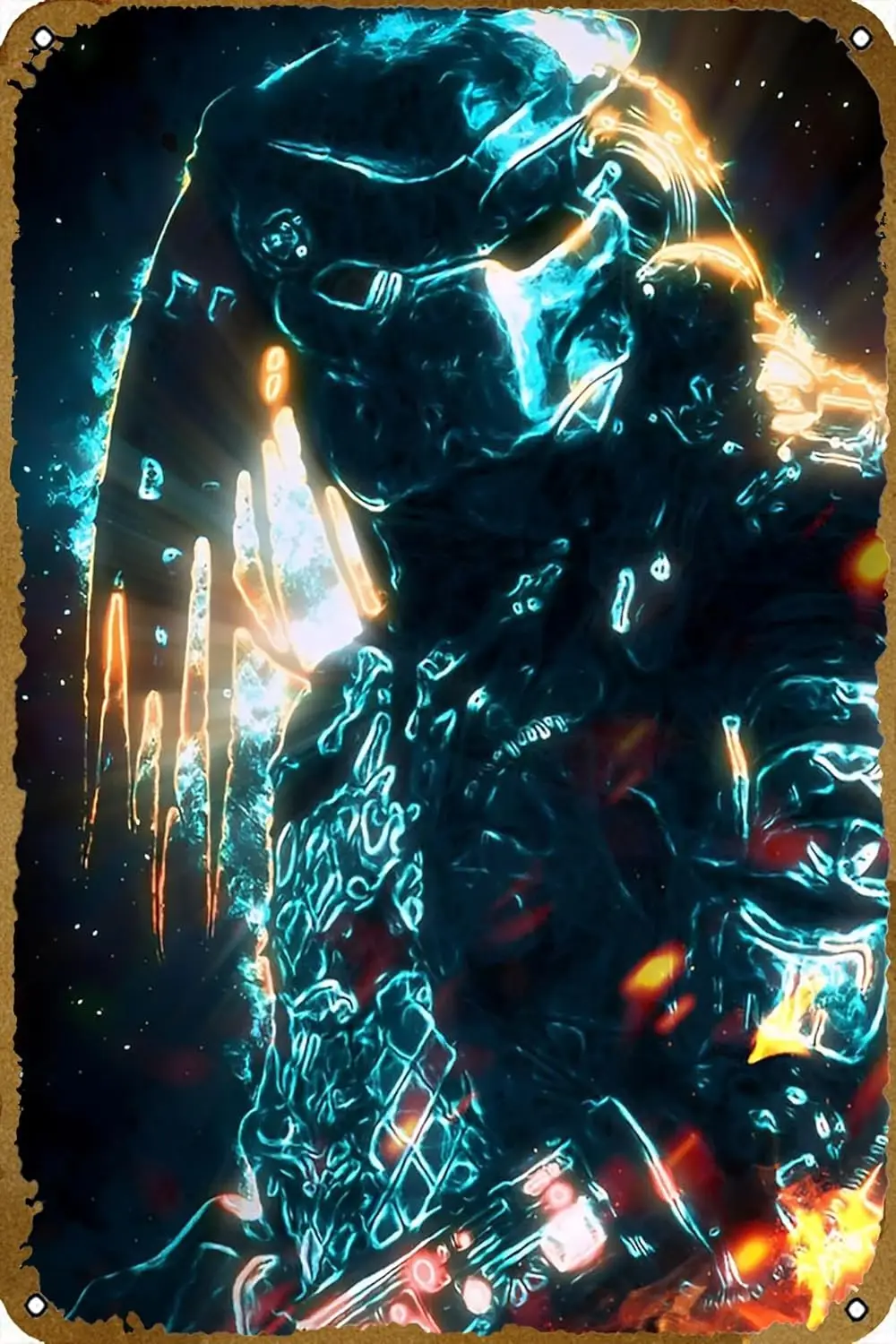 Винтажный металлический знак Predator светильник постер фильмы-жестяной знак 8x12 дюймов для дома бара паба гаража Декор подарки