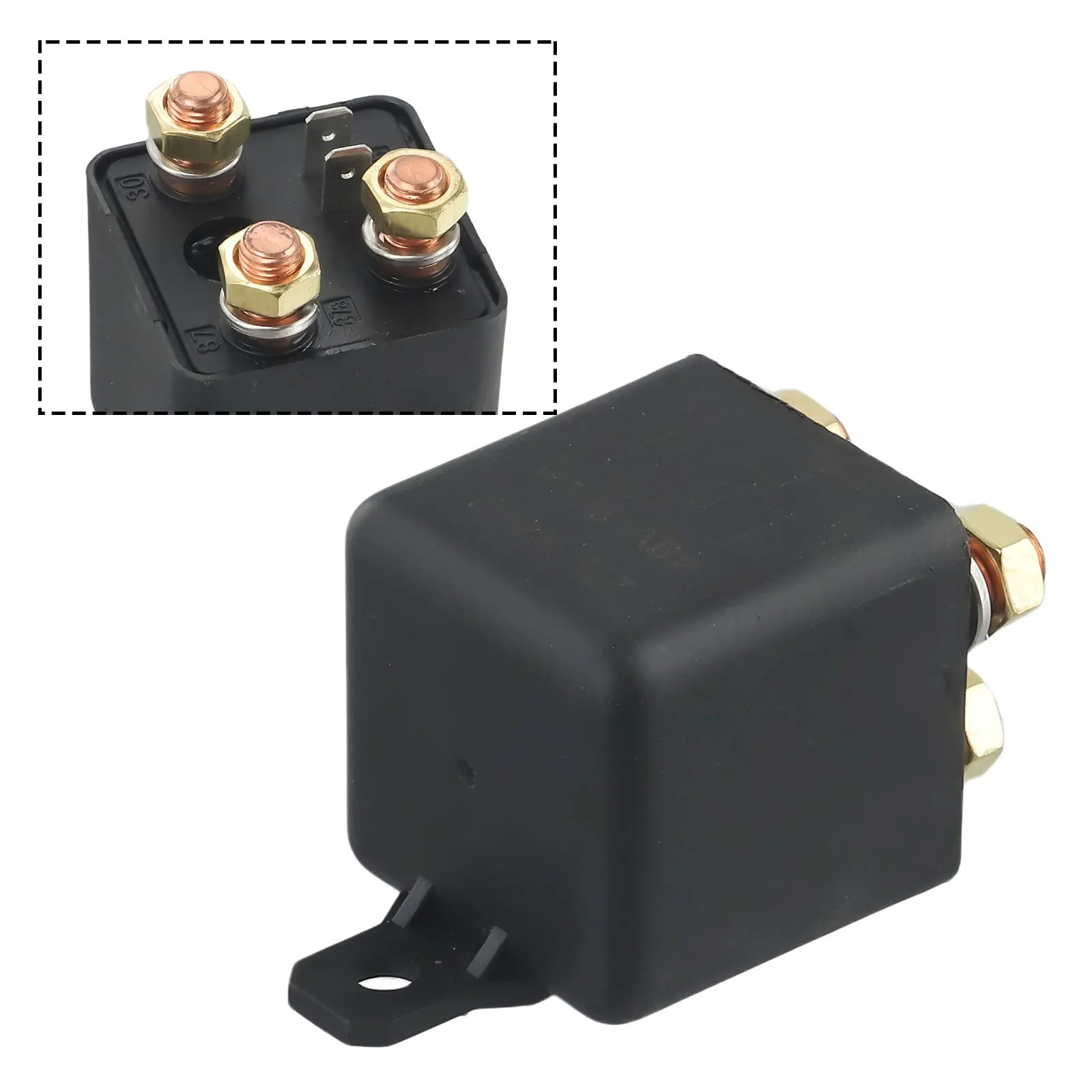 Фото Высокопроизводительное автомобильное реле AMP 200A SPST 5pin DC 12V 72V для надежных автомобильных операций в чрезвычайных условиях №5