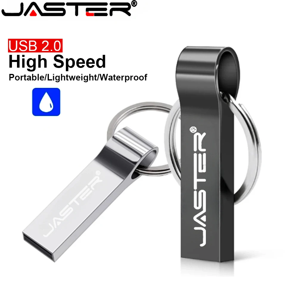Высокоскоростной USB флеш-накопитель JASTER, 128 ГБ, черная металлическая карта памяти, 64 ГБ, портативный флеш-накопитель, 32 ГБ, 100% реальная емкость, U-диск 16 Гб