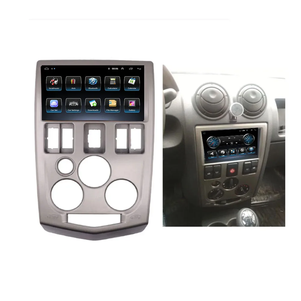 Фото Автомагнитола на Android 12 для Renault Logan 1 L90 2004-2009, мультимедийный плеер с GPS-навигацией, автомагнитола 2DIN №4