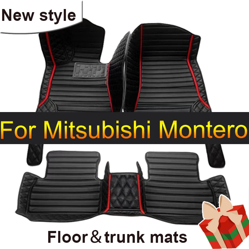 Автомобильные коврики для Mitsubishi Montero Outlander Airtrek CU ZE ZF 2001 ~ 2006, кожаные коврики, коврики, автомобильные аксессуары 2002 2003