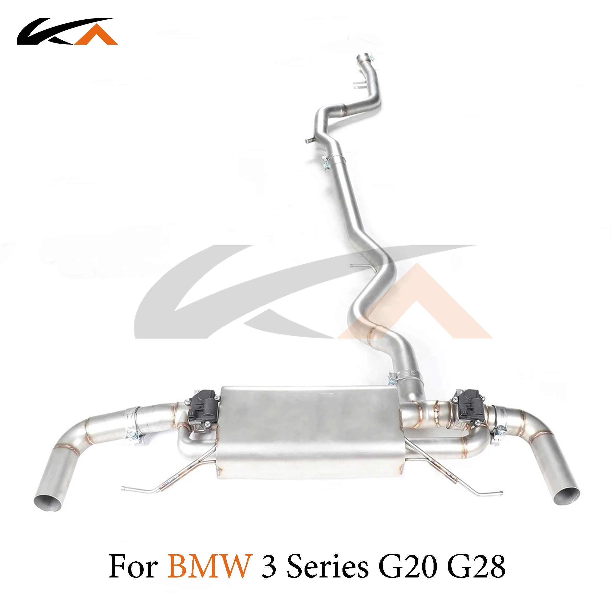 KA Тюнинг выхлопной трубы из нержавеющей стали catback для BMW 3 серии G20 G28 2.0T, задняя секция, глушитель, клапан, спортивные звуки