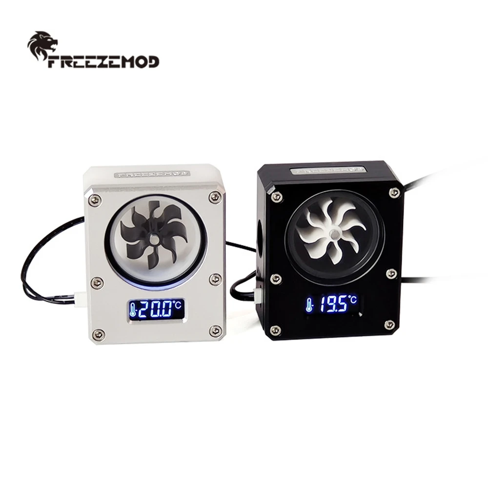FREEZEMOD Компьютер с водяным охлаждением 2022, WDXS-T4, дисплей температуры, расходомер VA, ЖК-экран