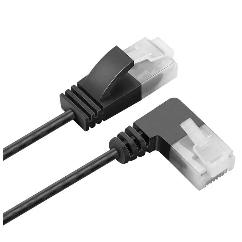 Фото Прямоугольный Ethernet-кабель Cat6 500 МГц, 1000 Мбит/с, сверхтонкий сетевой кабель RJ45, патч-кабель Cat 6 для компьютера, маршрутизатора, ноутбука №5