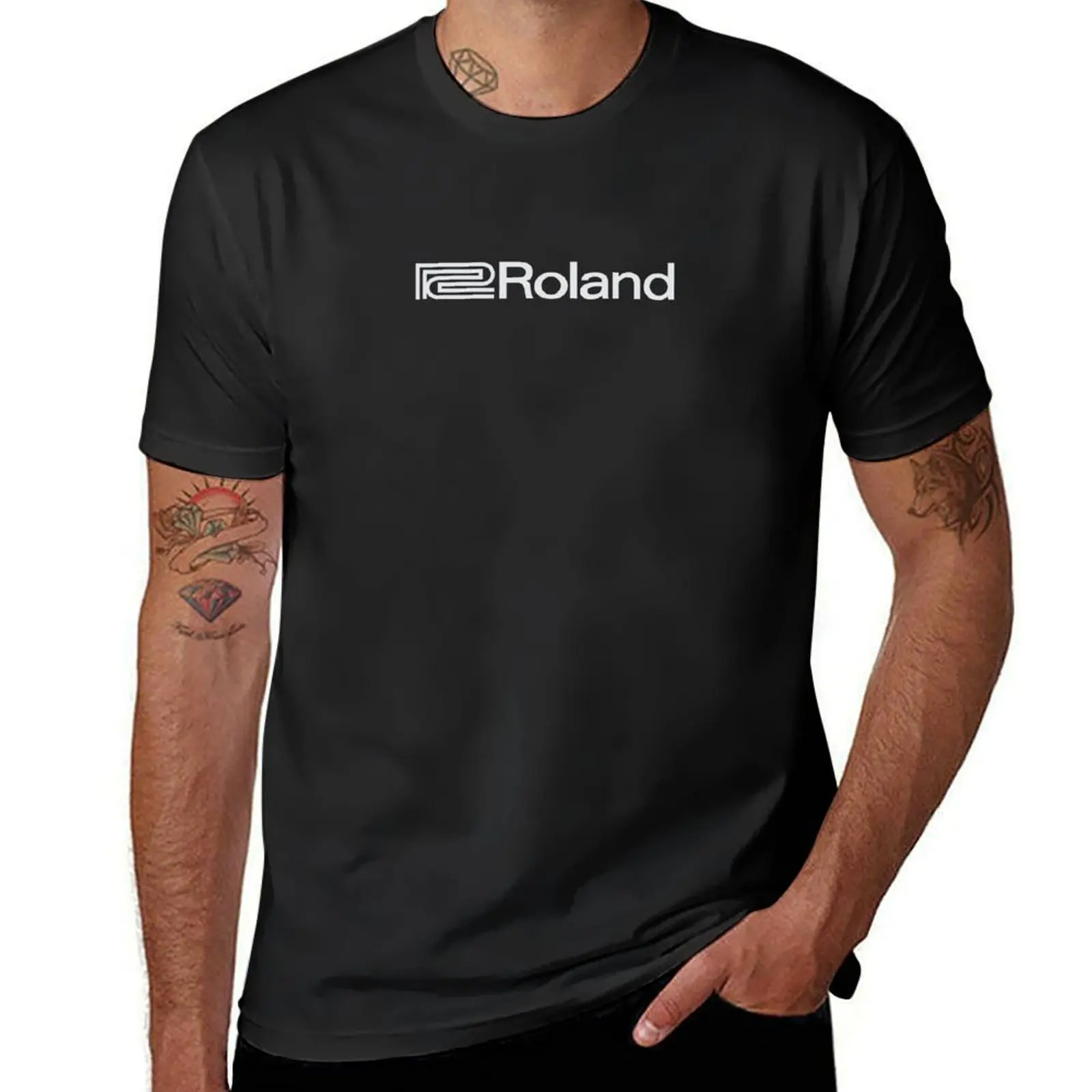 Футболка Roland Corporation, милые топы, эстетическая одежда, летние топы, Забавные футболки для мужчин