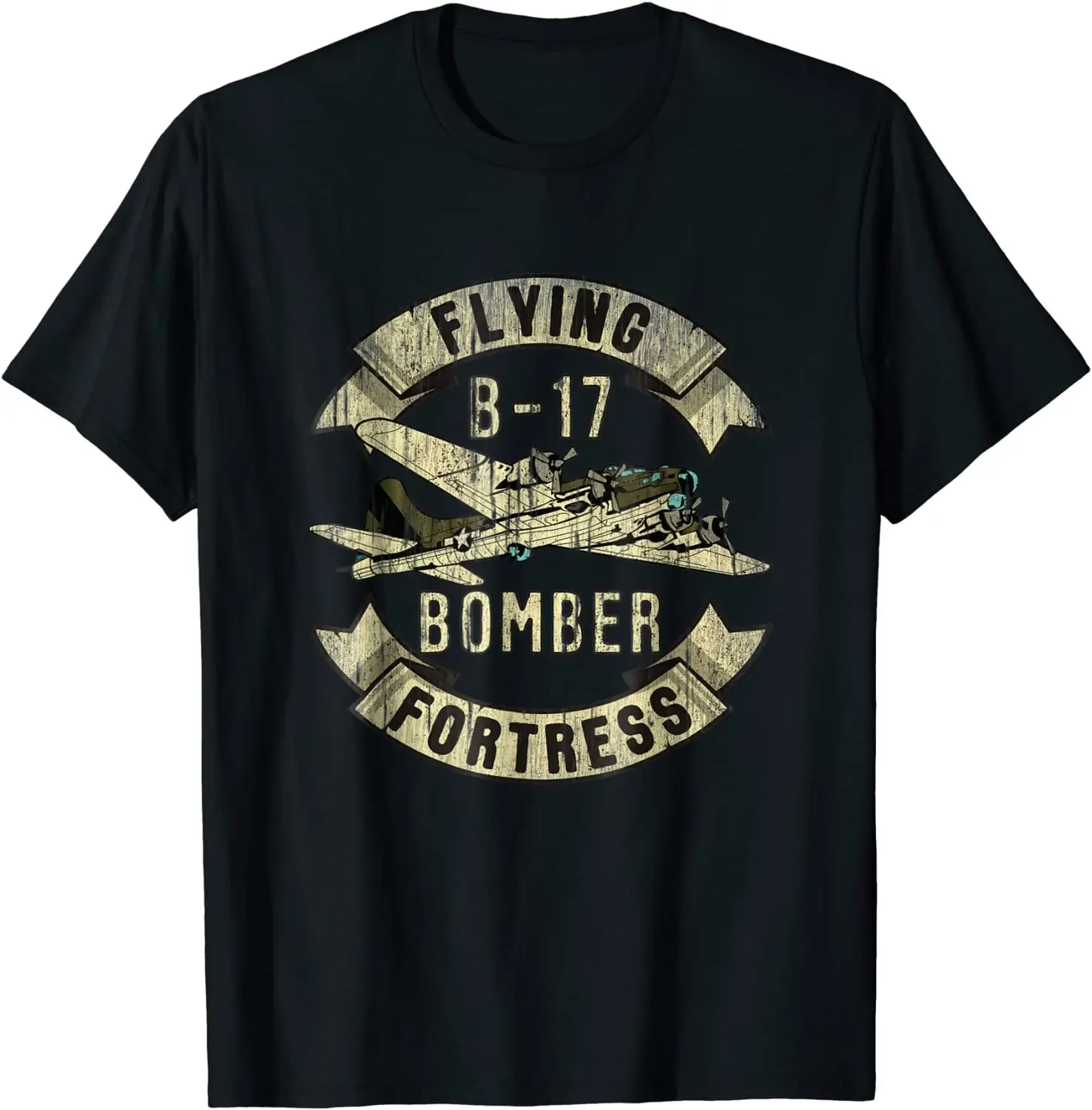 B-17 Flying Fortress Bomber WW2 самолет авиационный самолет мужская футболка короткая повседневная мужская одежда из 100% хлопка с круглым вырезом
