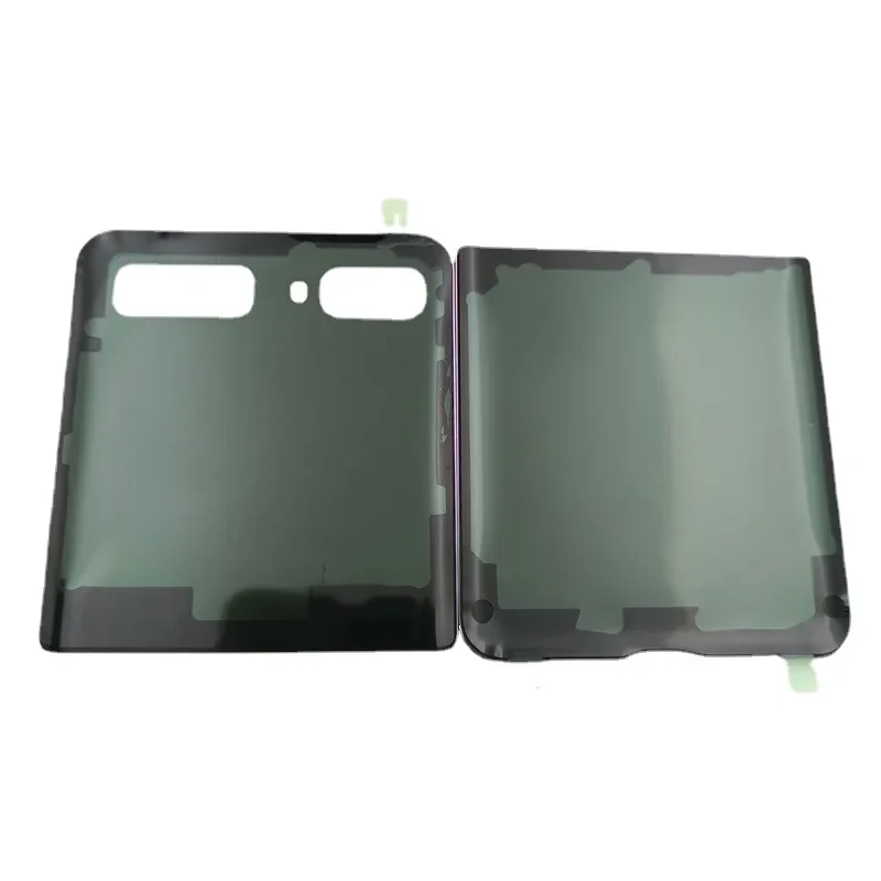 Фото Для Samsung Galaxy Z Flip 4G SM-F700 F700 Задняя стеклянная крышка батарейного отсека задняя крышка корпус Сменный Чехол с объективом камеры №2