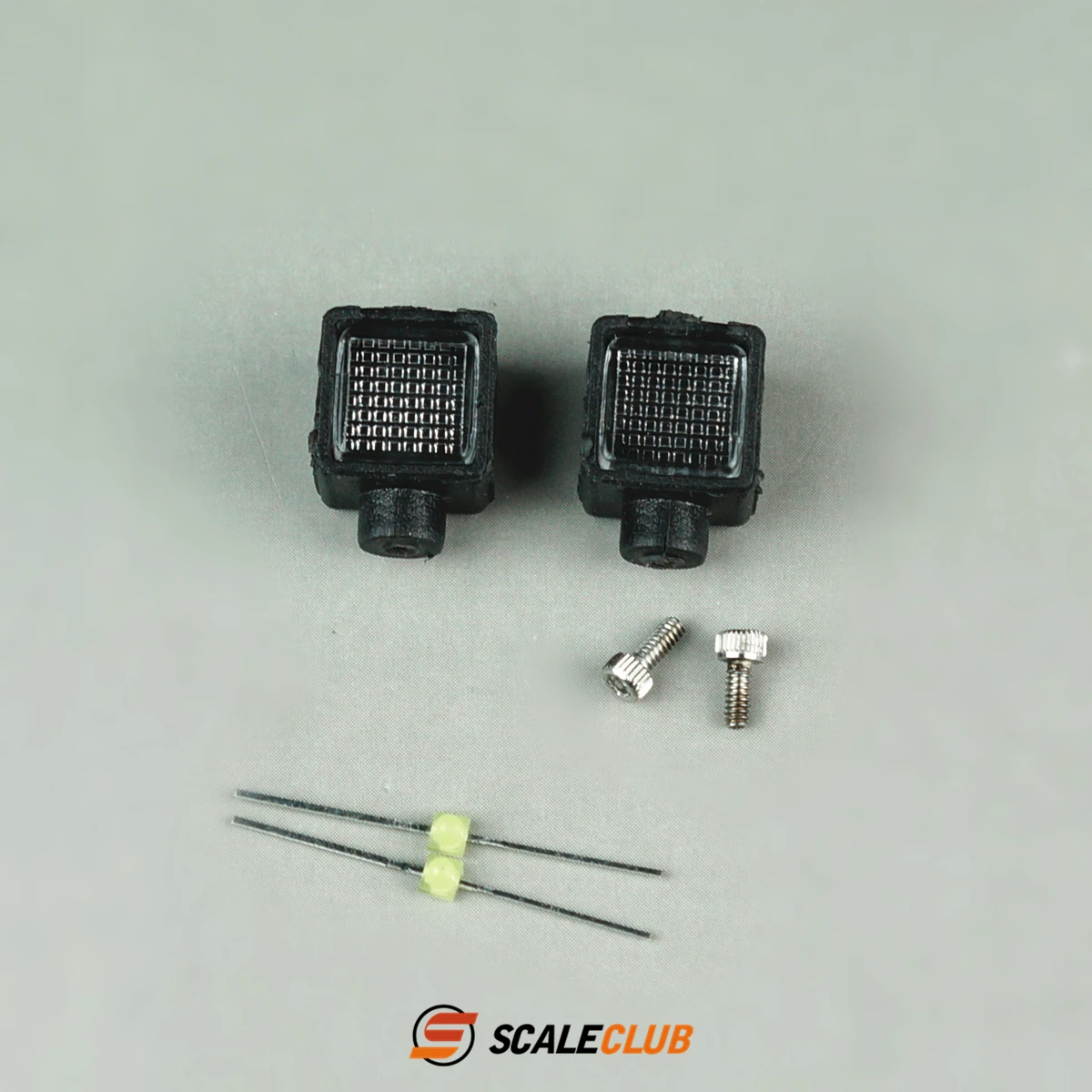 Scaleclub 1/14 прицеп 1/10 внедорожный альпинистский автомобиль небольшой квадратный светильник светодиодный прожектор FH16 модель грузовика