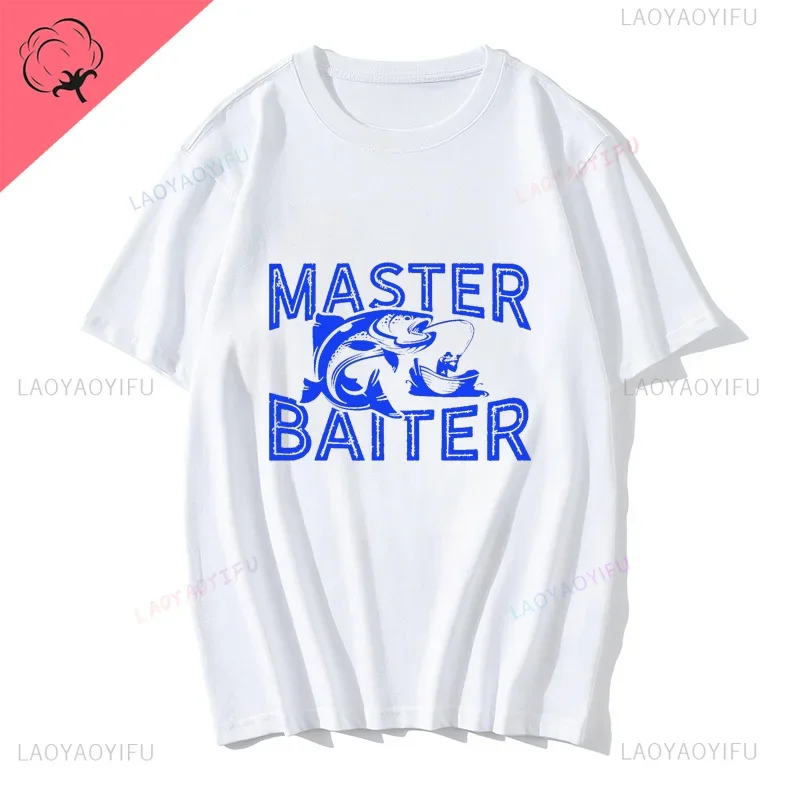 Уличная одежда с принтом рыболовной приманки Master Fun, Повседневная модная летняя Универсальная футболка с коротким рукавом и круглым вырезом для мужчин и женщин