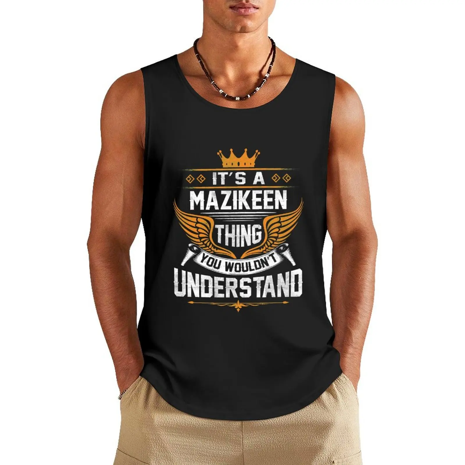 Футболка с именем Mazikeen-Mazikeen Things Name Gift Item, майка, жилеты для мужчин, спортивный топ