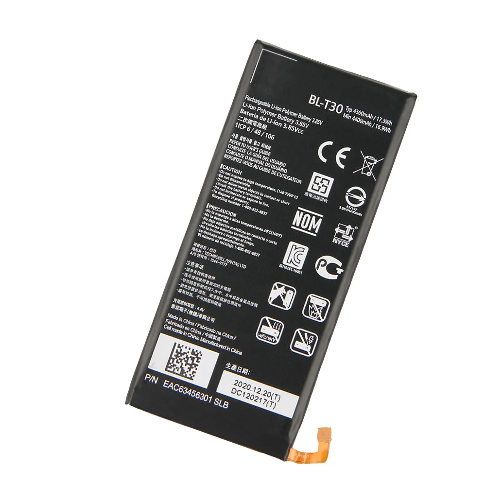 Фото 100% оригинальный аккумулятор BL-T30 емкостью 4500 мАч для LG X Power 2 II L64VL M320F M320N M322 L63BL K10 Power M320 M320DSN M320TV MLV7N №2