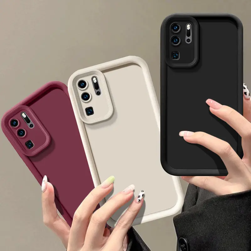Чехол для Huawei P30 Pro, чехол для телефона Huawei P30 Pro, искусственная яркость, матовая задняя крышка, противоударный мягкий чехол
