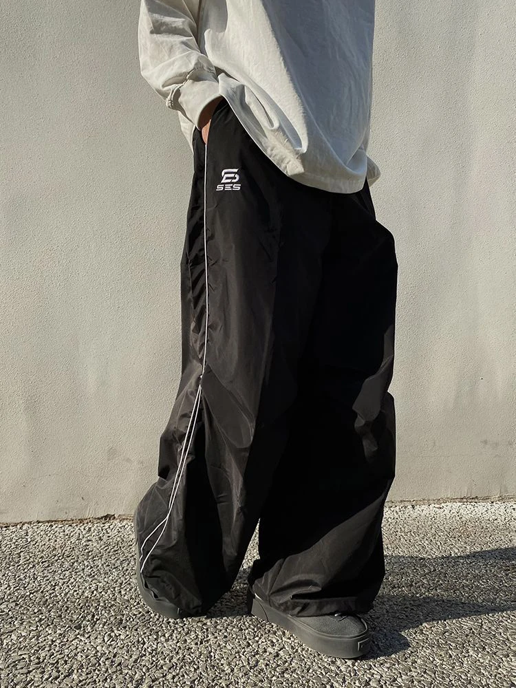 Y2K женская уличная одежда Techwear черные карго в Корейском стиле Харадзюку парашютные тренировочные брюки мужские спортивные штаны с широкими штанинами джоггеры брюки одежда
