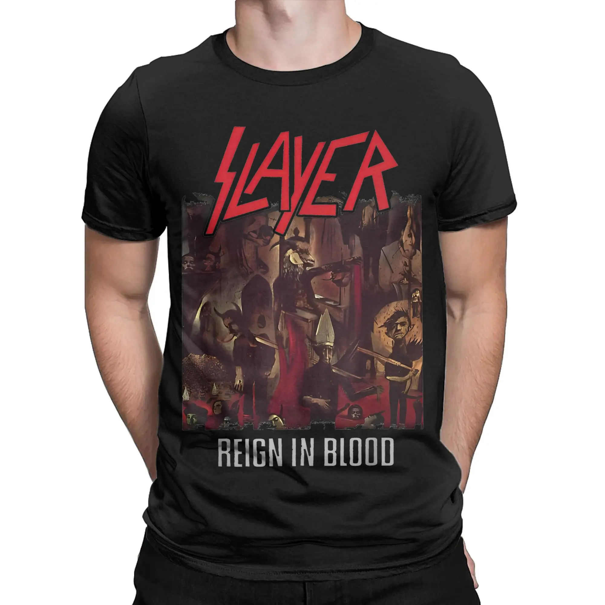 Фото Футболка Мужская/женская с принтом Slayer, 100% хлопок №4