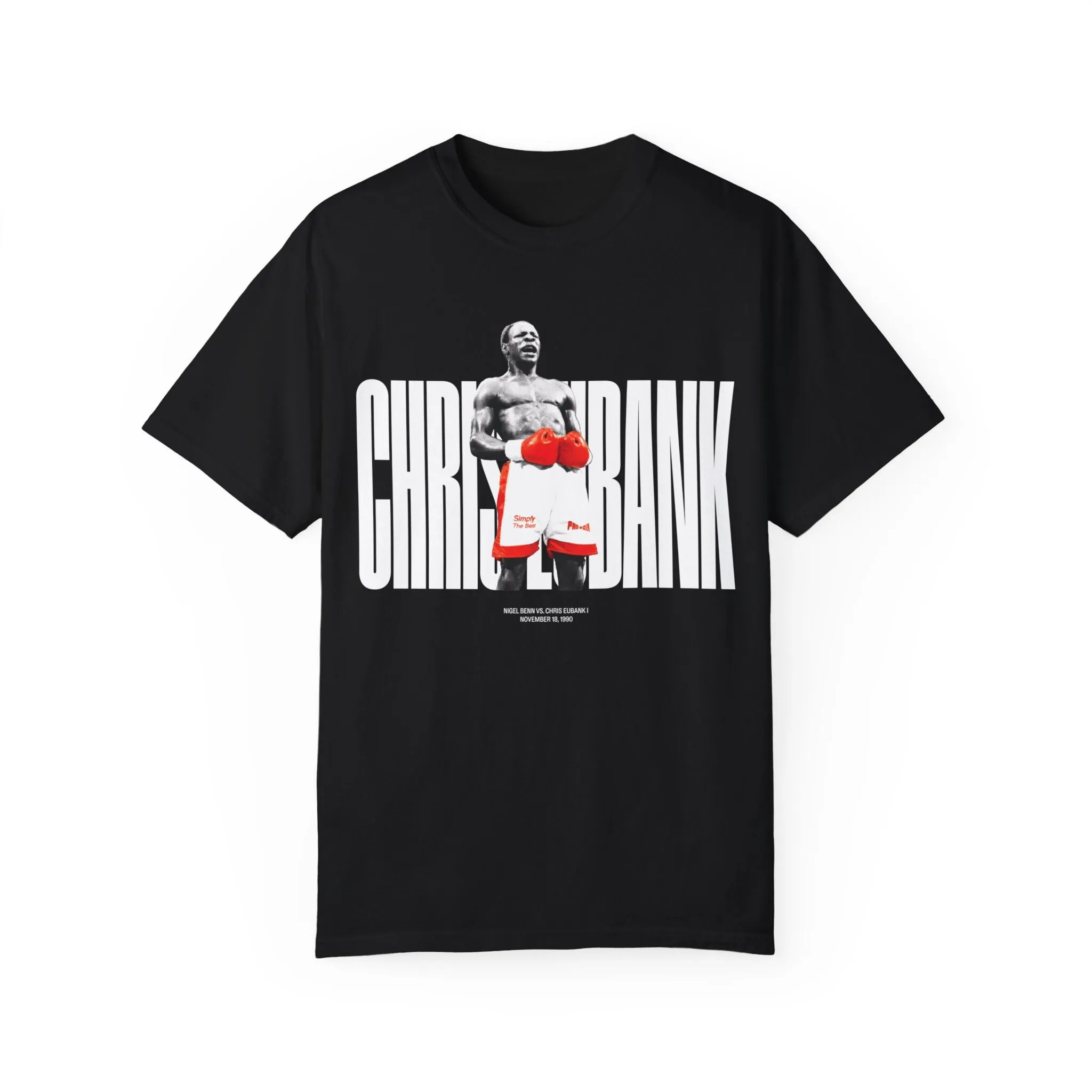 Боксерская футболка Chris Eubank Vintage Legends Apparel Vs Benn 1990, борьба