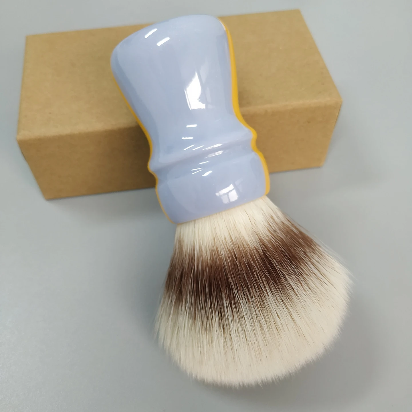 Фото Dscosmetic New FL Soft synthetic hair shaving brush for man wet shaving with F1 handle №3