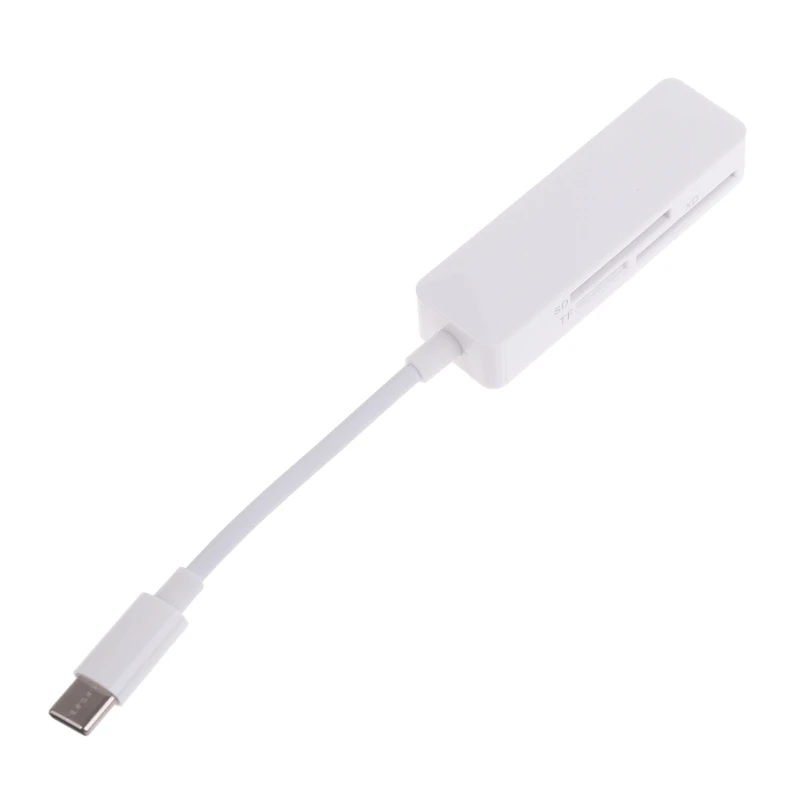 Фото Универсальный кард-ридер 3 в 1, высокоскоростной кард-ридер XD TFSD, USB C, конвертер для мобильных телефонов, ноутбуков №3