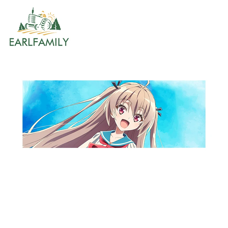 Фото EARLFAMILY 13 см Atri Chibi Maiden автомобильные наклейки Slaps Peeker Kawaii аниме моменты индивидуальные наклейки креативные наклейки на окна №3