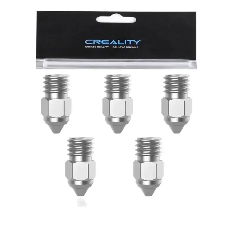 Фото Обновление серии Creality Ender 3 S1, 5 шт., медное сопло 0,4 мм для комплекта экструдера Sprite/Ender-3 S1/CR-10 Smart Pro, детали 3D-принтера №2