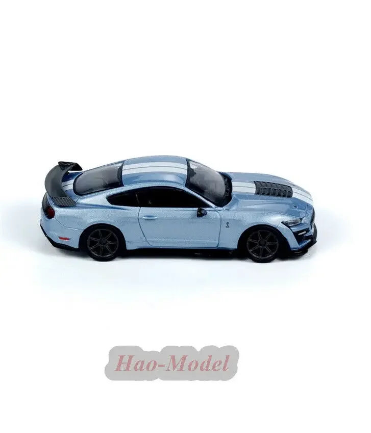 MINIGT 164 для Ford Mustang Shelby GT500, модель автомобиля, сплав, литье под давлением, имитация мальчиков, подарок на день рождения, хобби, дисплей, украшения, синий (art.: 3920ca2e85884) - 3920ca2e85884