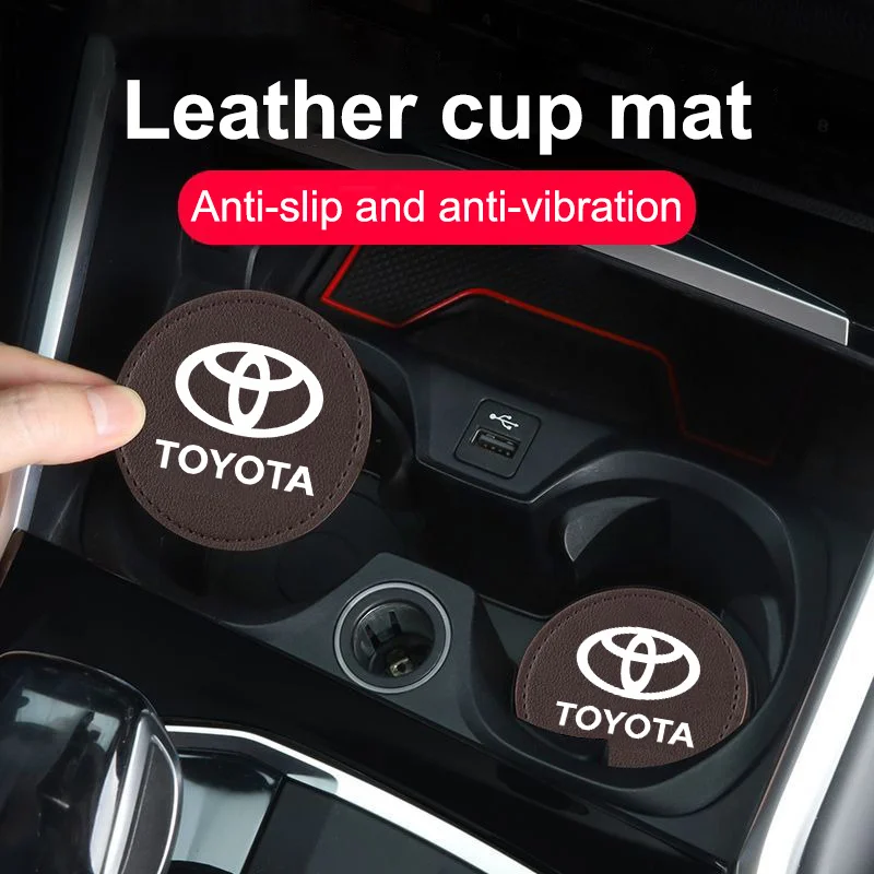 2 шт., Противоскользящий коврик для держателя бутылки для Toyota Verso Sienna Yaris Avalon Camry Fortuner Highlander Rav4
