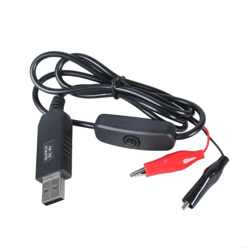 Фото E8BE USB до 9 В аллигаторы зажигают кабельные напряжения, поднимая шнур питания с переключением для дистанционной дистанционной №5