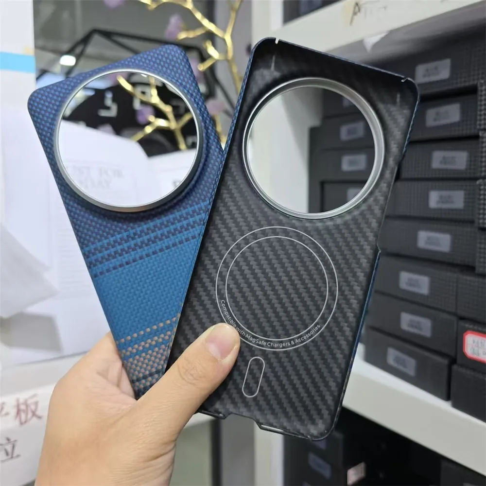Магнитный оригинальный арамидный чехол из углеродного волокна для Xiaomi 15, ультра матовый бронированный жесткий чехол
