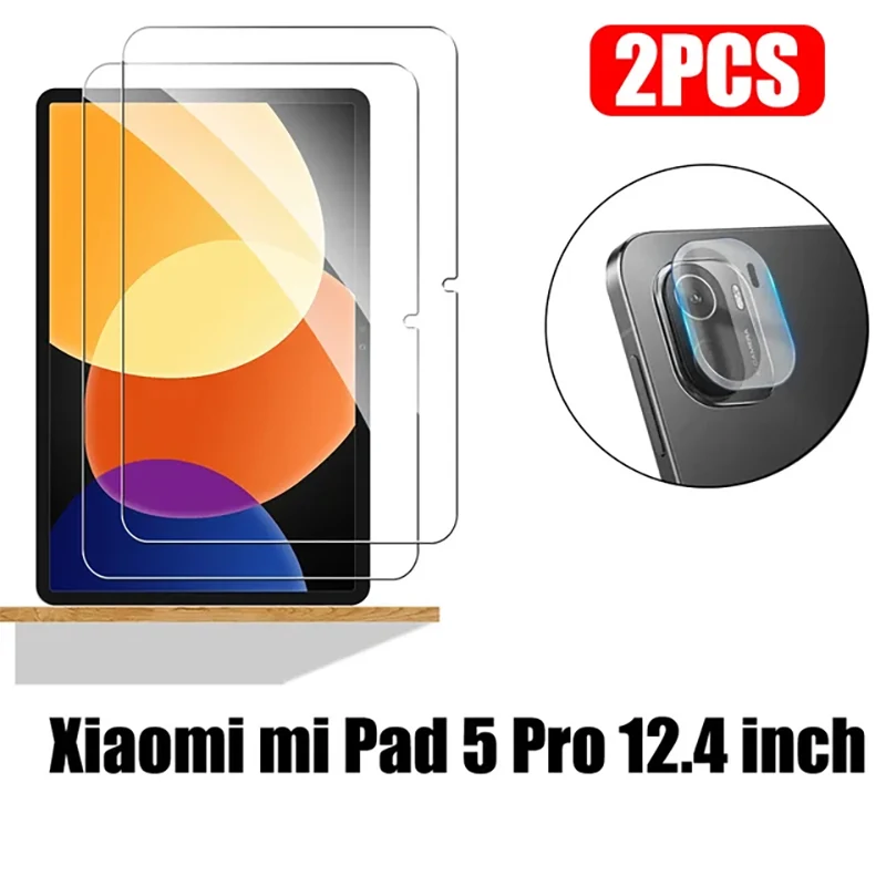 2 шт. HD для Pad 5 Pro 10,1-дюймовая Защитная пленка для планшета устойчивая к царапинам закаленное стекло для защиты экрана с пленкой для объектива