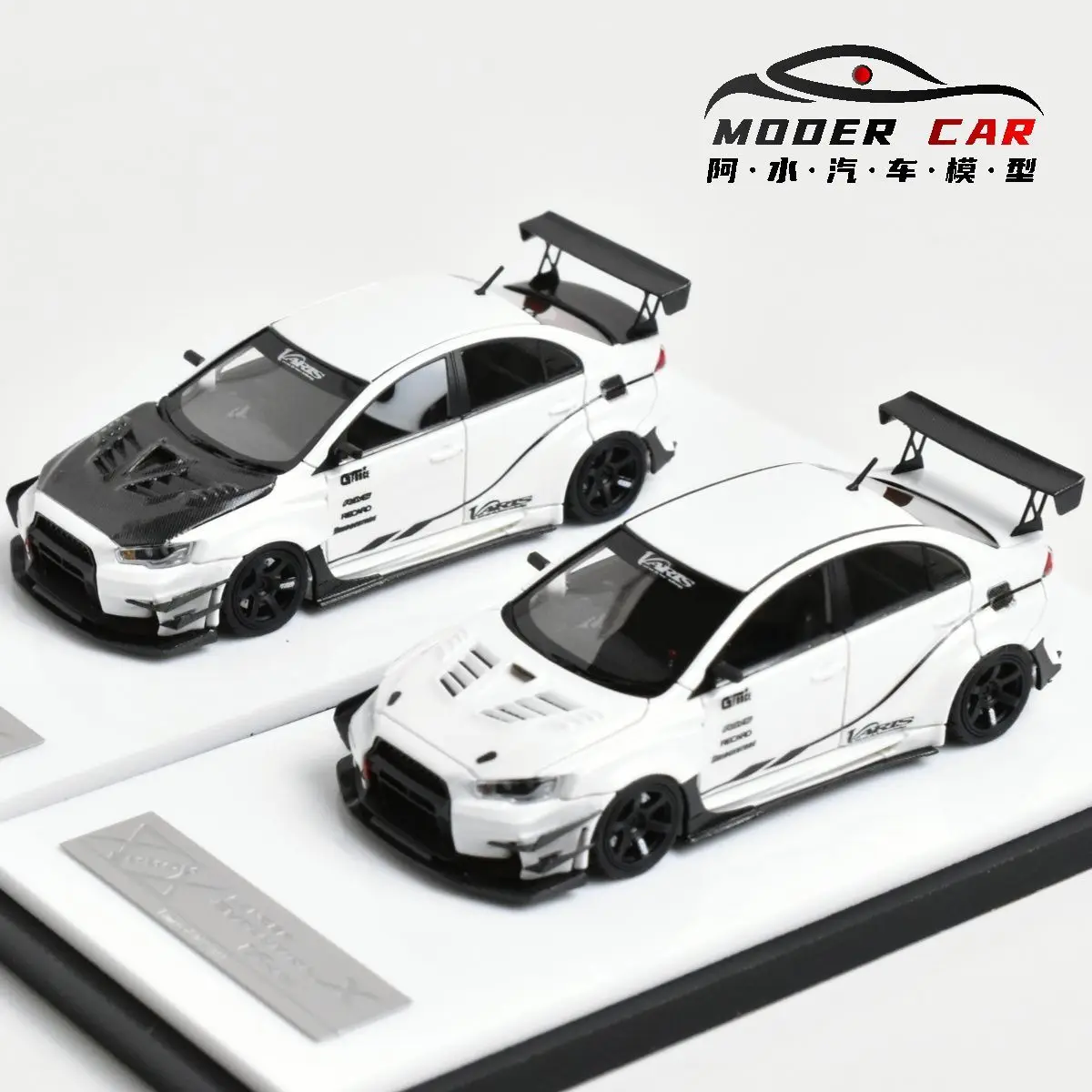 Литая под давлением модель автомобиля из смолы 404 ERROR 1:64 EVO X Varis EVO10