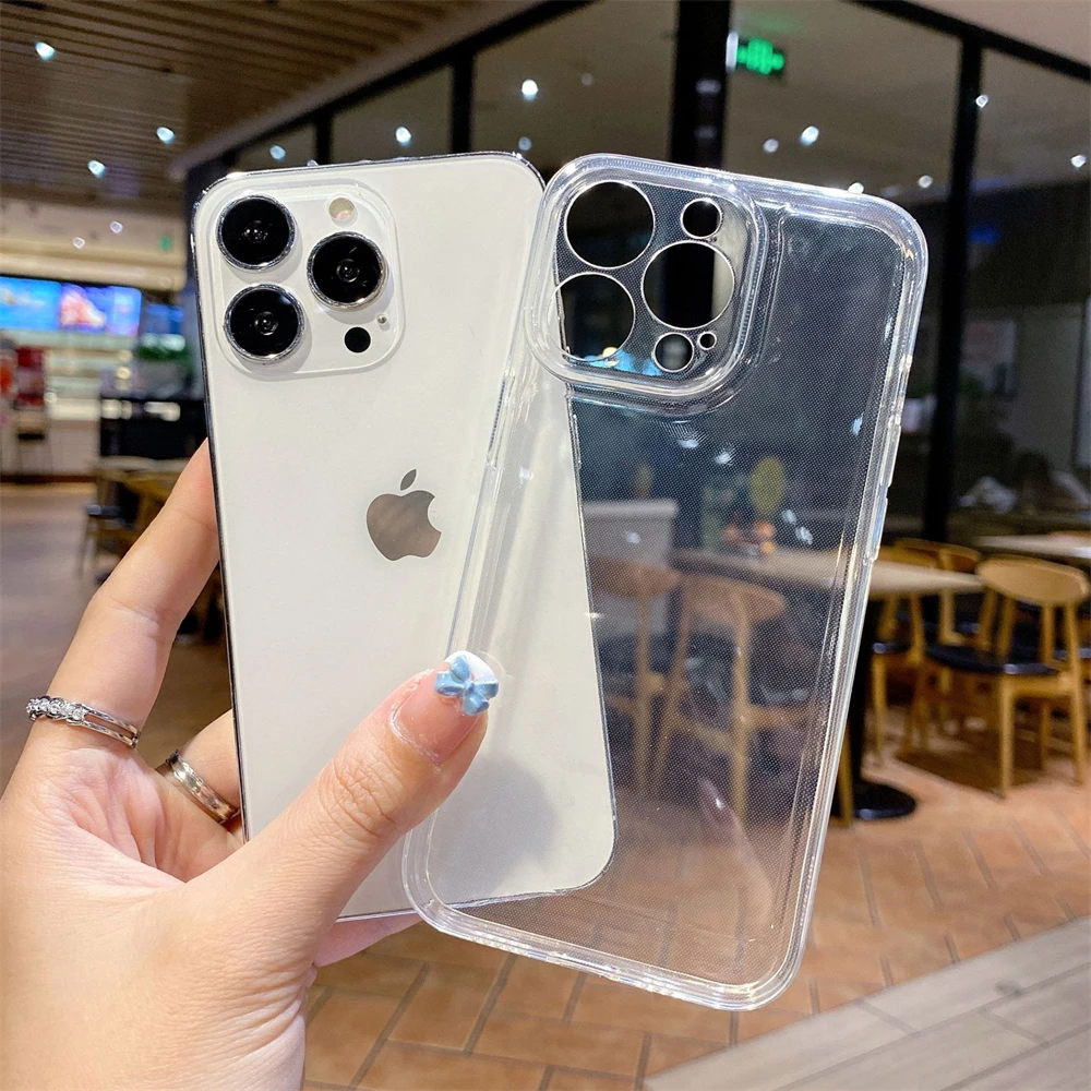 Для iPhone 15 14 13 12 11 Plus прозрачный мягкий чехол из ТПУ для телефона HUAWEI NOVA Redrice OPPO