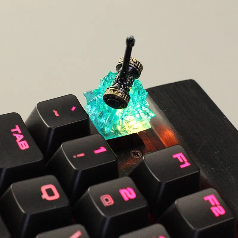 Фото Soul Land Kyecaps светильник Transmis Смола ручной работы механическая клавиатура Keycaps персонализированные подарки №3