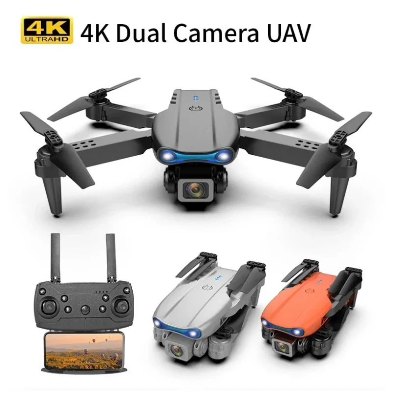Фото Профессиональный радиоуправляемый Дрон XMSJ E99 Pro 4K с широкоугольной двойной HD-камерой 1080P, складной Радиоуправляемый вертолет, Wi-Fi, FPV, передник для удержания высоты, продажа №2