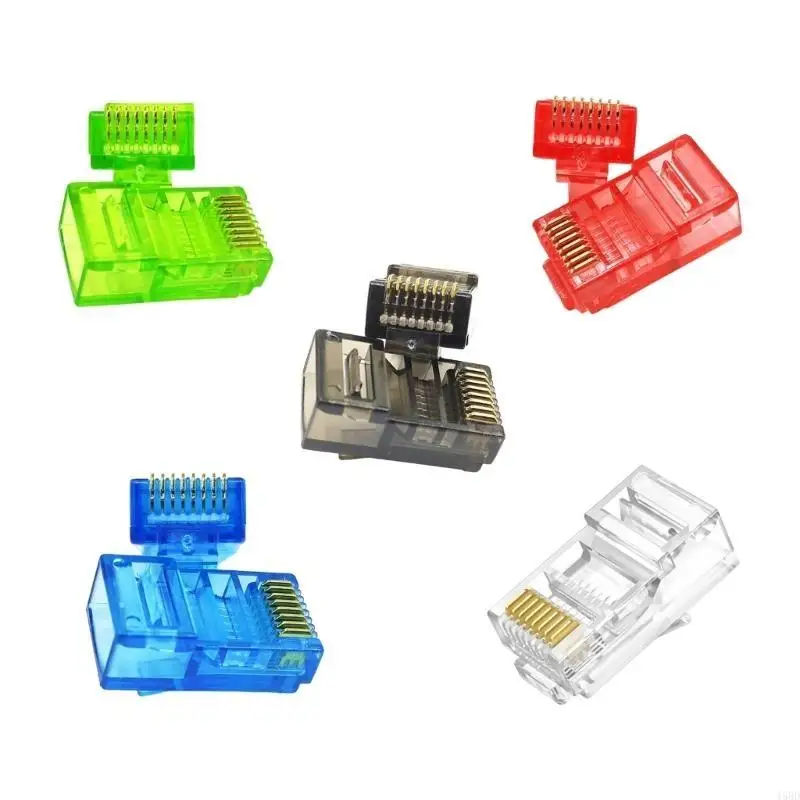 Разъемы RJ45 Cat5 Ethernet Проводки пропускания сквозного разъема для кабелей Ethernet