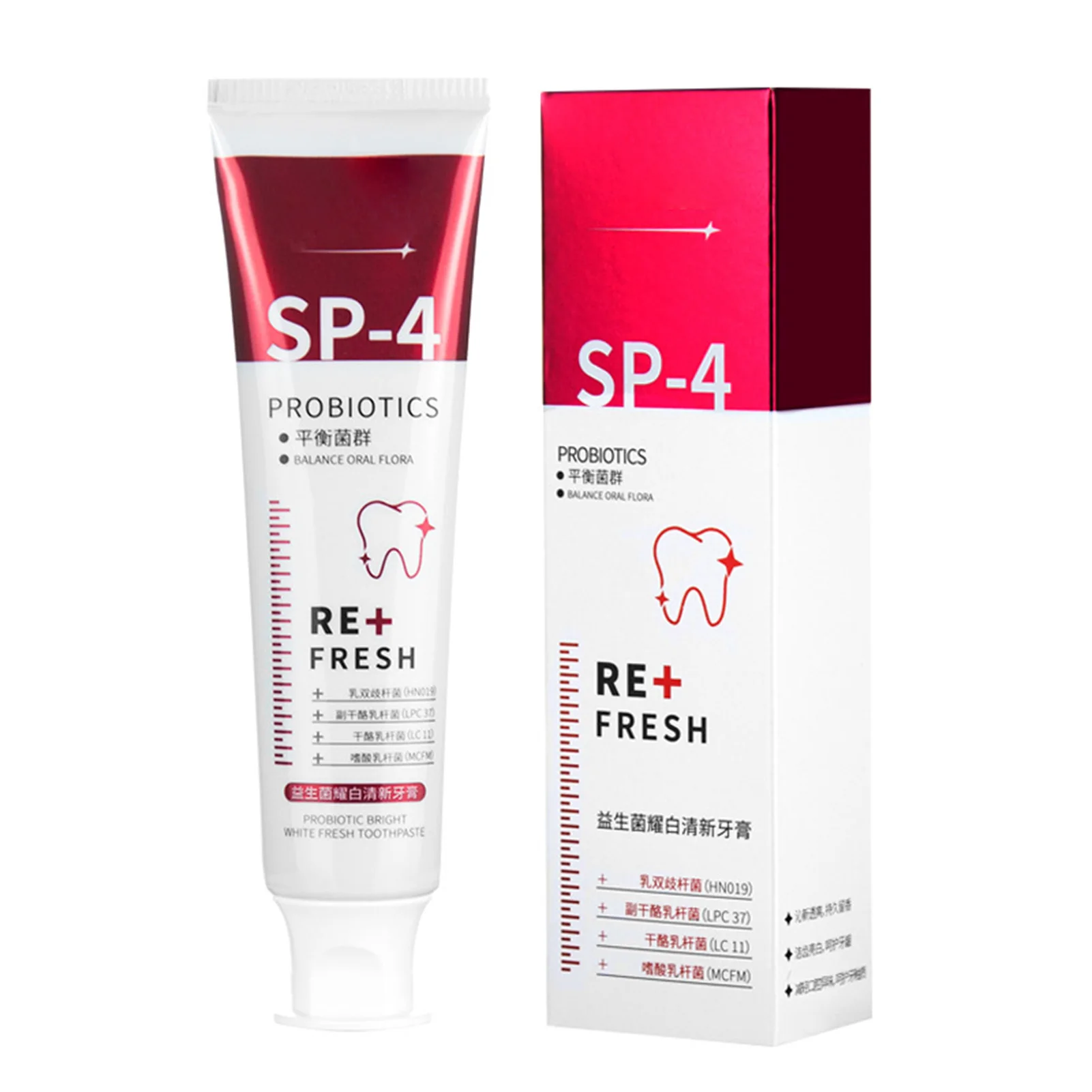 Зубная паста Probiotics Total Whitening Sp-4 Ultra + отбеливающая зубная паста для напоминания о чувствительности зубов и