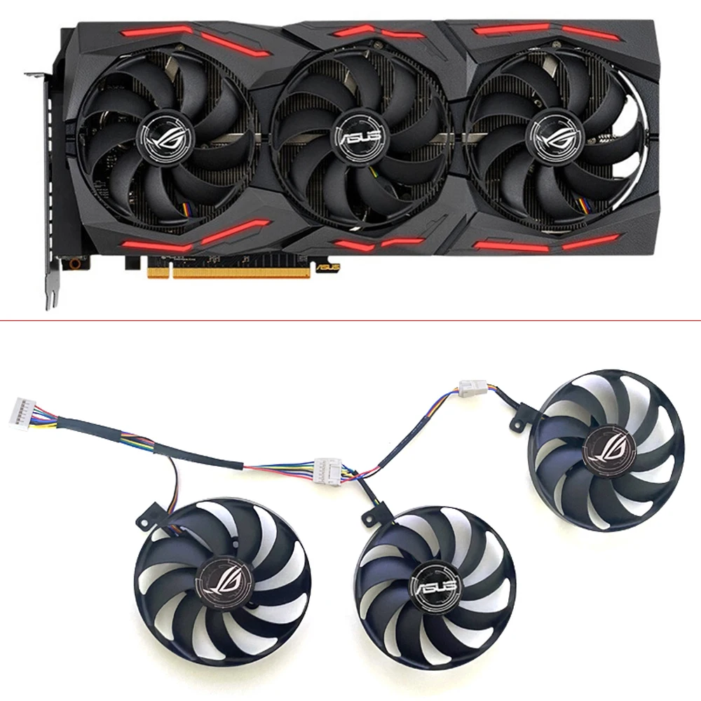Вентилятор для видеокарты ASUS RTX2070 ROG Strix-Geforce RTX 2060 Super 2080 Ti RX 5600 XT RX 5700XT