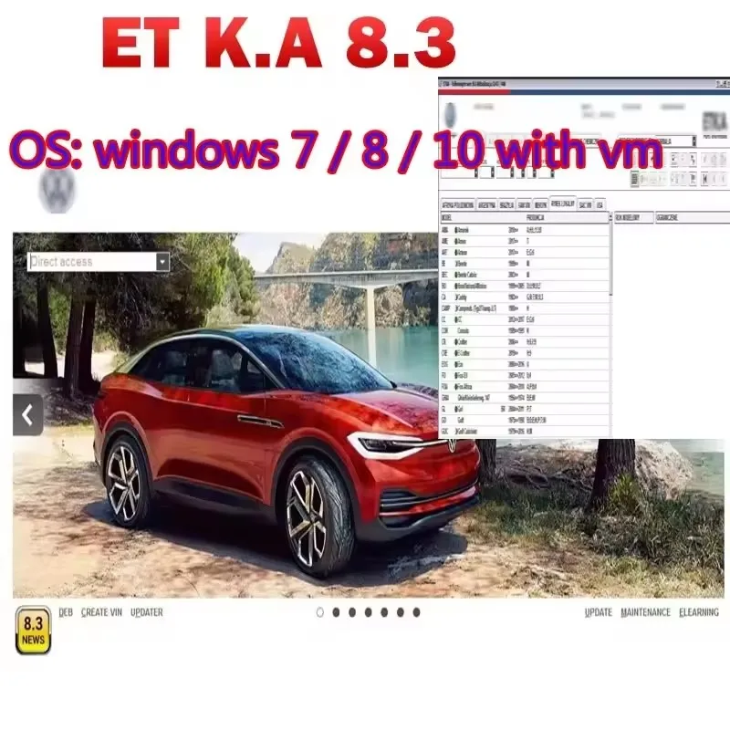 Фото 2025 Новейший каталог электронных запчастей Elsawin 6.0 E T/ K 8 .3 Elsa win 6.0 для V-W для A-udi, программное обеспечение для авторемонта в жестком диапазоне 250 ГБ №5