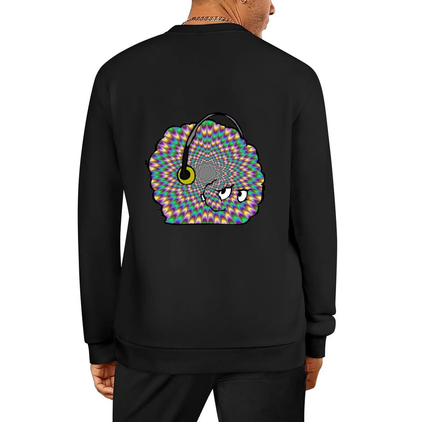 meatwad trippy jammin_ Pullover men's sweat-shirt set blouse autumn clothes men's clothes graphic sweatshirts